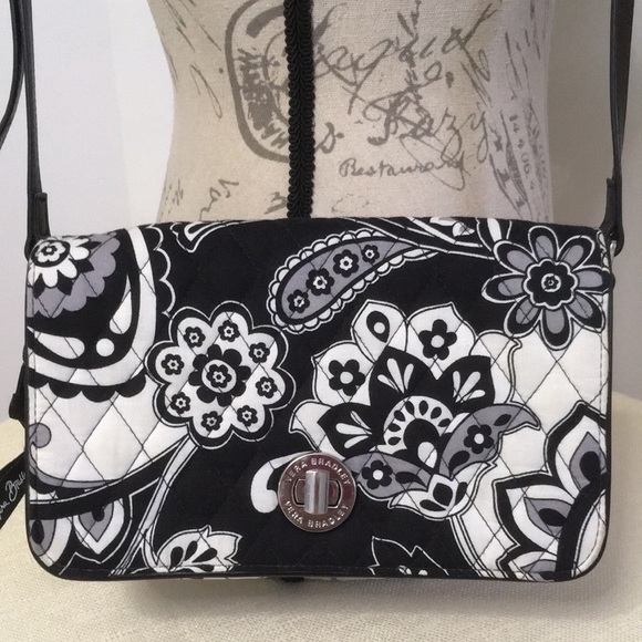 Vera Bradley Handbags - Vera Bradley Turn Lock Shoulder Crossbody Bag in Midnight Paisley